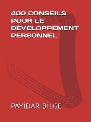 cover image of 400 Conseils Pour le Développement Personnel